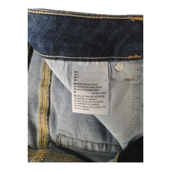 Style & Co. Blue Skinny Mid-Rise Jeans with Fading Effects - Picture 10 of 11